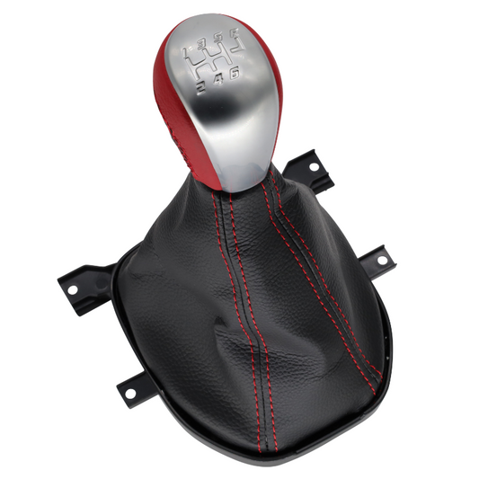Holden VE Commodore V8 six-speed red gear shift knob and boot