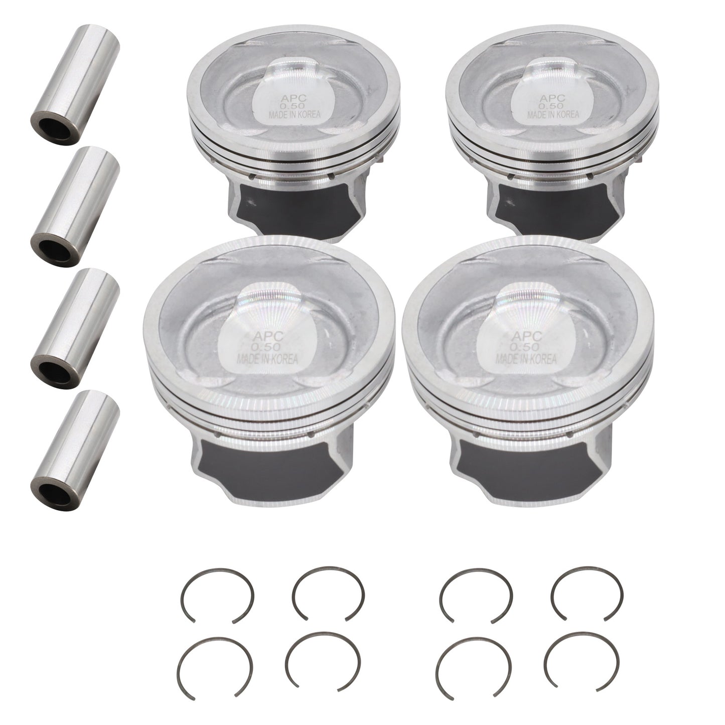 OEM Piston & Pin Kit for Hyundai Kia G4KJ 2.4L – 23410-2G500 (.50mm Oversize)