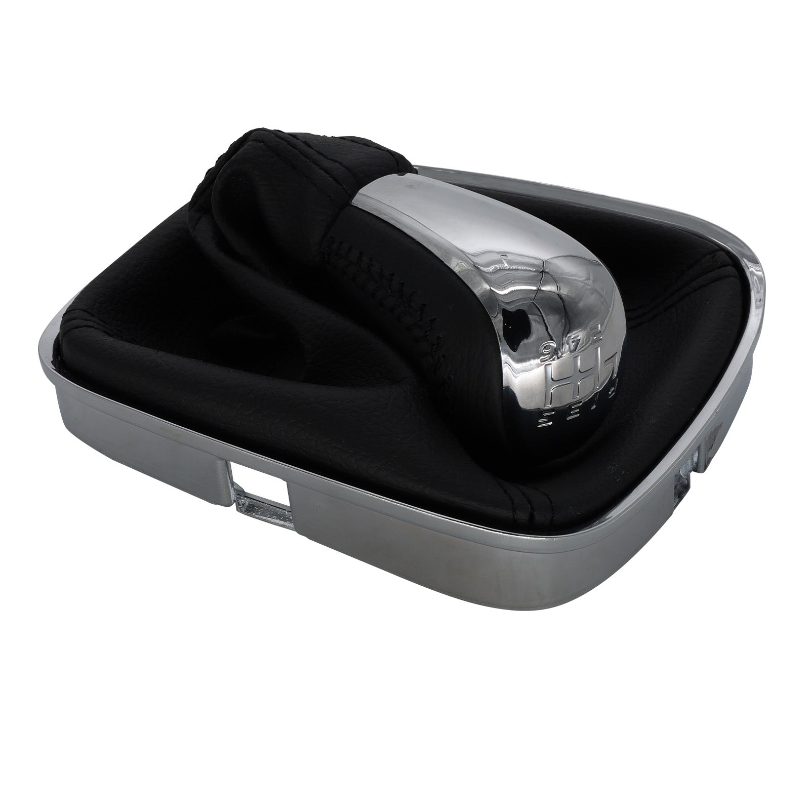 Black gear knob and leather boot for Holden VF Commodore V6
